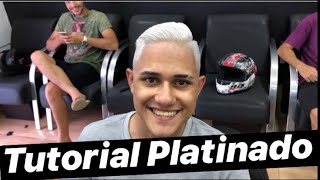 TUTORIAL PLATINADO MASCULINO Passo a Passo [upl. by Cagle]