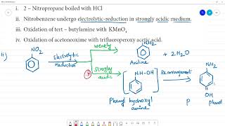 What happens when i 2 – Nitropropane boiled with HCl [upl. by Airdnazxela]