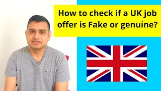 How to check if UK job offer is Fake or genuine  How to identify UK fraud companies  Scam Alert [upl. by Adnov533]