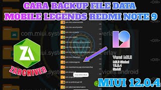 CARA BACKUP FILE MOBILE LEGENDS DENGAN ZARCHIVER  ALL HP ANDROID [upl. by Gnoy]