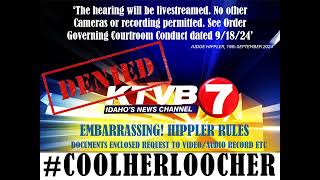 BRYAN KOHBERGER HIPPLER DENIES KTVB7 NO OTHER CAMERAS amp RECORDING PERMITTED IN COURTROOM [upl. by Ettenay]