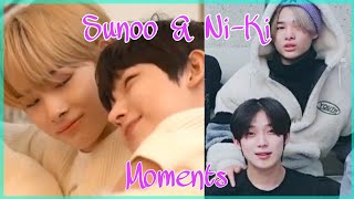 Sunoo and NiKi cute moments on new years vlive [upl. by Ahsetan887]