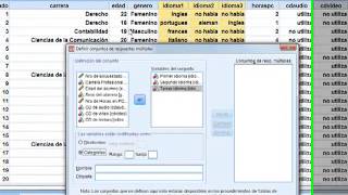 SPSS Tablas de contingencia y Respuestas multiples [upl. by Rudie]