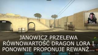 Jerzy Janowicz Wściekły 1200 CS GO Przegrana z Izakiem [upl. by Auqcinahs]