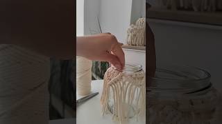 makramé lámpás készítés  macrame lampion for wedding decor macrametutorial [upl. by Eejan767]