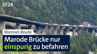 Luegbrücke Ab Januar wird es eng vor dem Brenner  Abendschau  BR24 [upl. by Franny307]