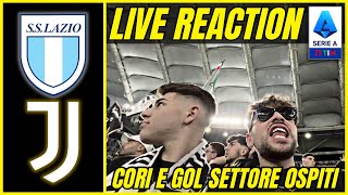 🤬 VERGOGNA INCULTI AL 93’… LAZIO  JUVENTUS 10  SETTORE OSPITI STADIO OLIMPICO REACTION [upl. by Ahseit]