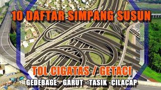 10 Daftar Simpang Susun Jalan Tol Cigatas  Getaci 2022 [upl. by Ahtekahs]