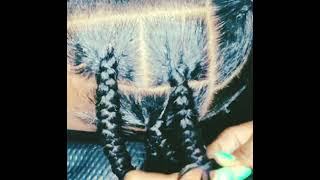 how to make knotless braid hair hairtutorial knotlessbraid youtubers subscribe [upl. by Dazhehs]