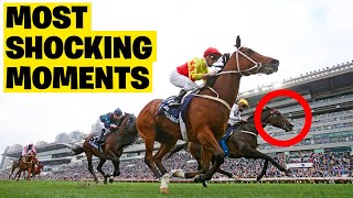 Reliving the Top 10 MOST SHOCKING Moments in Horse Racing History [upl. by Ahtoelc402]