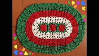 carpetas navideñas en crochet 22 tips hermosos para recrear [upl. by Emilio]