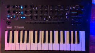 Classic ARP Odyssey Lead  Korg Minilogue XD plays the official ARP Odyssey patchbook [upl. by Akiehsat389]