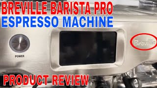 ✅ Breville Barista Pro Espresso Machine 2 liters Brushed Stainless Steel BES878BSS 🔴 [upl. by Monica]