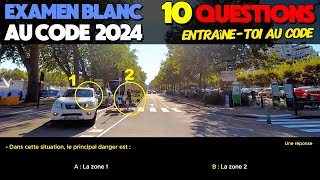 Test au code de la route 2024  10 Questions Express à lExamen blanc du permis de conduire [upl. by Richela895]