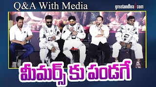 QampA With Media  Om Bheem Bush Trailer Launch Event  Sree Vishnu  UV Creations  greatandhracom [upl. by Studley]