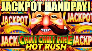 ★JACKPOT HANDPAY★ RARE “JACKPOTquot SYMBOL CHILI CHILI FIRE HOT RUSH Slot Machine KONAMI GAMING [upl. by Darren546]