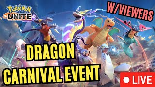 DRAGONFEST GAMES WITH VIEWERS  Pokemon Unite Season 19 [upl. by Aurore117]