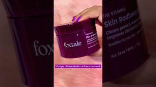 Foxtale skin radiance mask review  foxtale overnight glow maskviral purple mask foxtale shorts [upl. by Aynav]