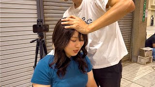 【141】Japanese street massage real LiveストリートマッサージLive [upl. by Brottman]