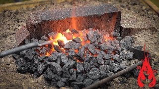 Blacksmithing  Building a simple DIY forge [upl. by Elohcin]