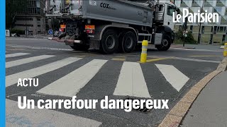 BoulogneBillancourt  après la mort d’une cycliste un carrefour cristallise les colères [upl. by Ibed404]