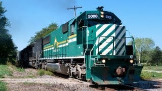 Hudson Bay 5008 East Along the Illinois Railway on 962012 [upl. by Trebeh515]