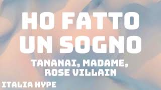 Tananai Madame Rose Villain  Ho Fatto Un Sogno TestoLyrics [upl. by Aicemaj]