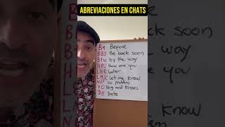 Abreviaciones cuando chateamos en INGLÉS que debes saber shorts [upl. by Eire781]