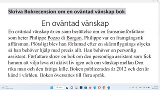 Bokrecension om en oväntad vänskap bok  مراجعة كتاب صداقة غير متوقعة [upl. by Towland]