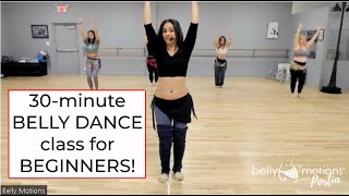 30minute Beginner Belly Dance Class with Portia [upl. by Alitta]