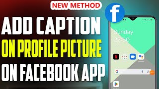 How to add caption on profile picture on Facebook 2023 [upl. by Frederick987]