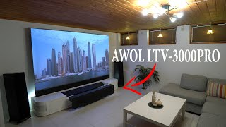 AWOL Vision LTV 3000 PRO review  The best triple laser 4K UST projector [upl. by Watson]