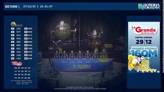 Sorteo Nocturno de Quiniela y Tómbola  24012024 [upl. by Kinemod]