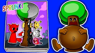 Making INCREDIBOX SPRUNKI Game Book📚 💕 Mr Tree Pregnant Story Squishy Surgery [upl. by Dolphin372]