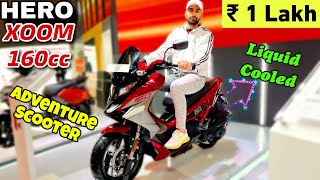 New 2024 Hero Xoom 160cc  ₹1 Lakh  Liquid Cooled Engine  India’s Best 160cc Adventure Scooter [upl. by Wilterdink948]