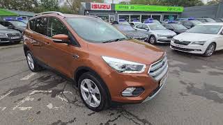 ND18FMC Ford Kuga 20 TDCI Titanium X with 118 bhp Euro 6 Diesel in Orange on 71K  FSH [upl. by Ahsikym]