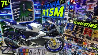 Yamaha R15M Accessories🔥  Sports Bike Accessories  R15M Aftermarket Accessories R15M Accessories [upl. by Eastman]