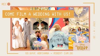 Wedding aboard the Disney Wish  COME FILM A CRUISE WEDDING WITH US [upl. by Dillie729]