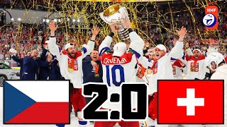 ČESKO VS ŠVÝCARSKO FINÁLE JSME MISTŘI SVĚTA  MISTROVSTVÍ SVĚTA V HOKEJI 2024 [upl. by Kaehpos506]