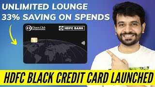 HDFC Black Metal Credit Card Launched  BIG NEWS 🔥🔥 [upl. by Adnawed]