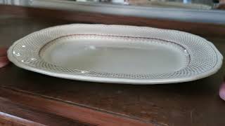 Vintage Masons Ashlea Ironstone Brown amp White China 1325inch Platter [upl. by Carolyn]