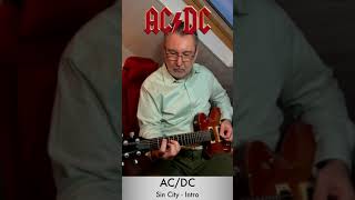 ACDC Sin City  Guitar Intro  Short [upl. by Esened]