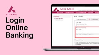 How to Login Axis Bank Internet Banking First Time 2024 [upl. by Aerehs]