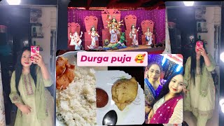 Durga Pujar sosti and soptomi day 🙏😍 [upl. by Melnick]