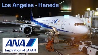 ANA 777300ER Economy Class Flight Report NH105 Los Angeles LAXKLAX to Tokyo Haneda HNDRJTT [upl. by Lehcear]