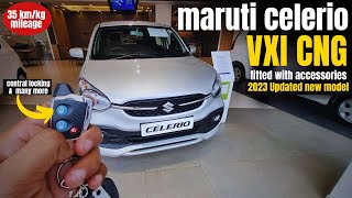 New updated Celerio Vxi Cng 2023 Model Review 🔥 Features Specs Price amp All Details [upl. by Strong]