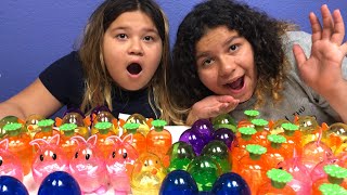 DIY SLIME EASTER EGGS  MAKING 4 GALLONS OF CLEAR EASTER SLIME [upl. by Kreiker]