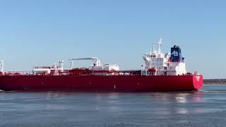 Gas Ammon Delaware River Ship Action 2192024 [upl. by Lange]