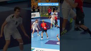 Best fainting shot in handball 💫🥅 bestofhandball handball trending handballhighlights sports [upl. by Andra]