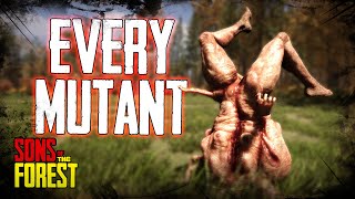 ALL MUTANTS from Sons Of The Forest  Showcase [upl. by Ellimaj647]